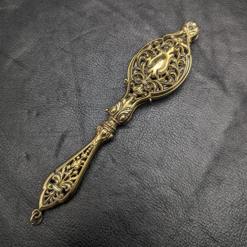 美國古董純銀鍍金便攜式折疊眼鏡 Roniet